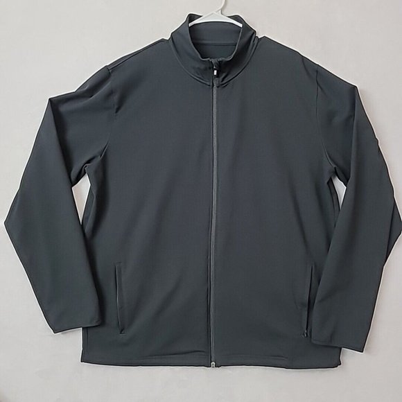 Lands' End Black Full Zip Lightweight Jacket Women's Size XL Activewear EUC - Picture 1 of 15